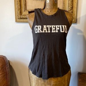 Spiritual gangster grateful tank muscle work out athletic yoga tank